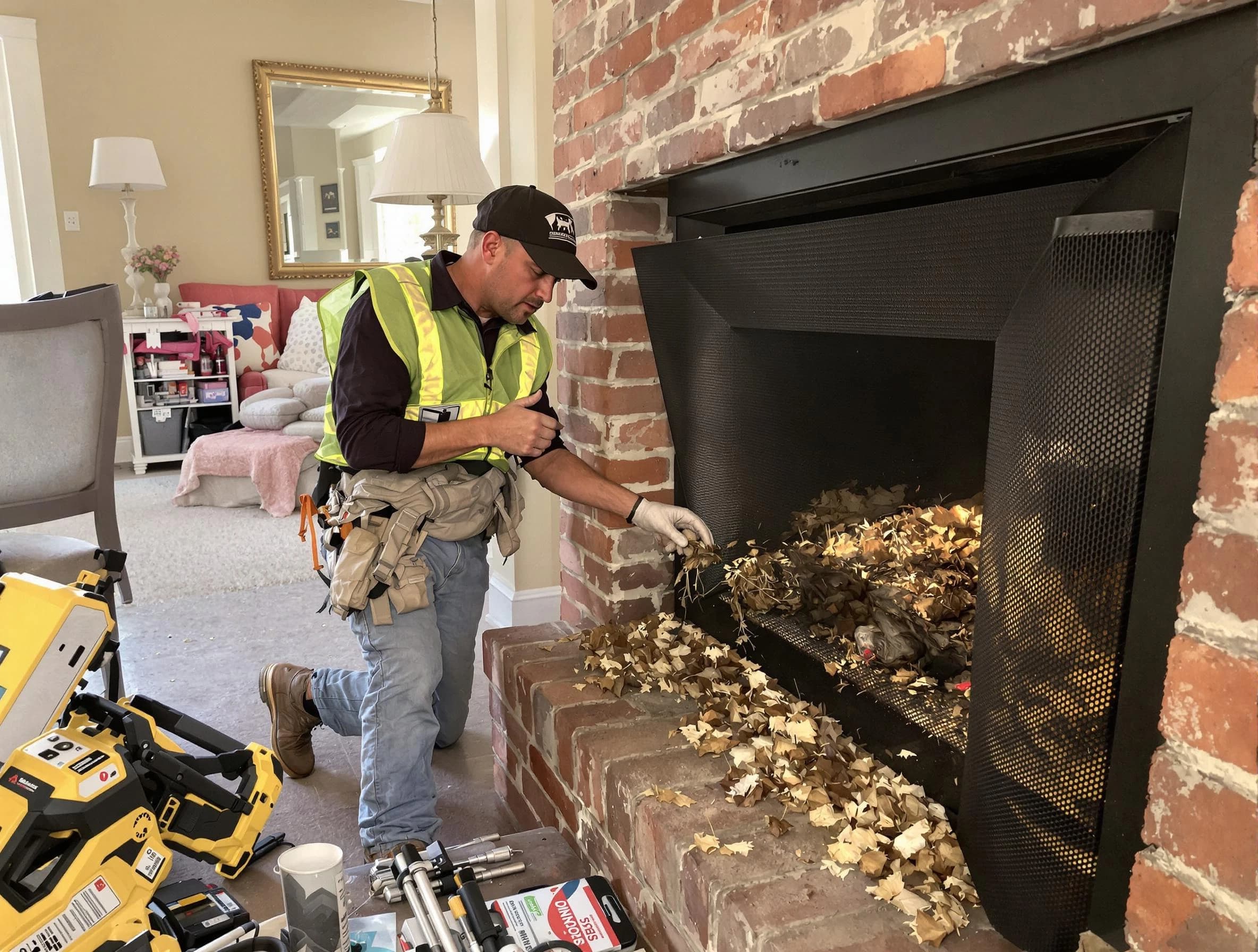 Safe screening installation by Methuen Town Chimney Sweep in Methuen Town, MA
