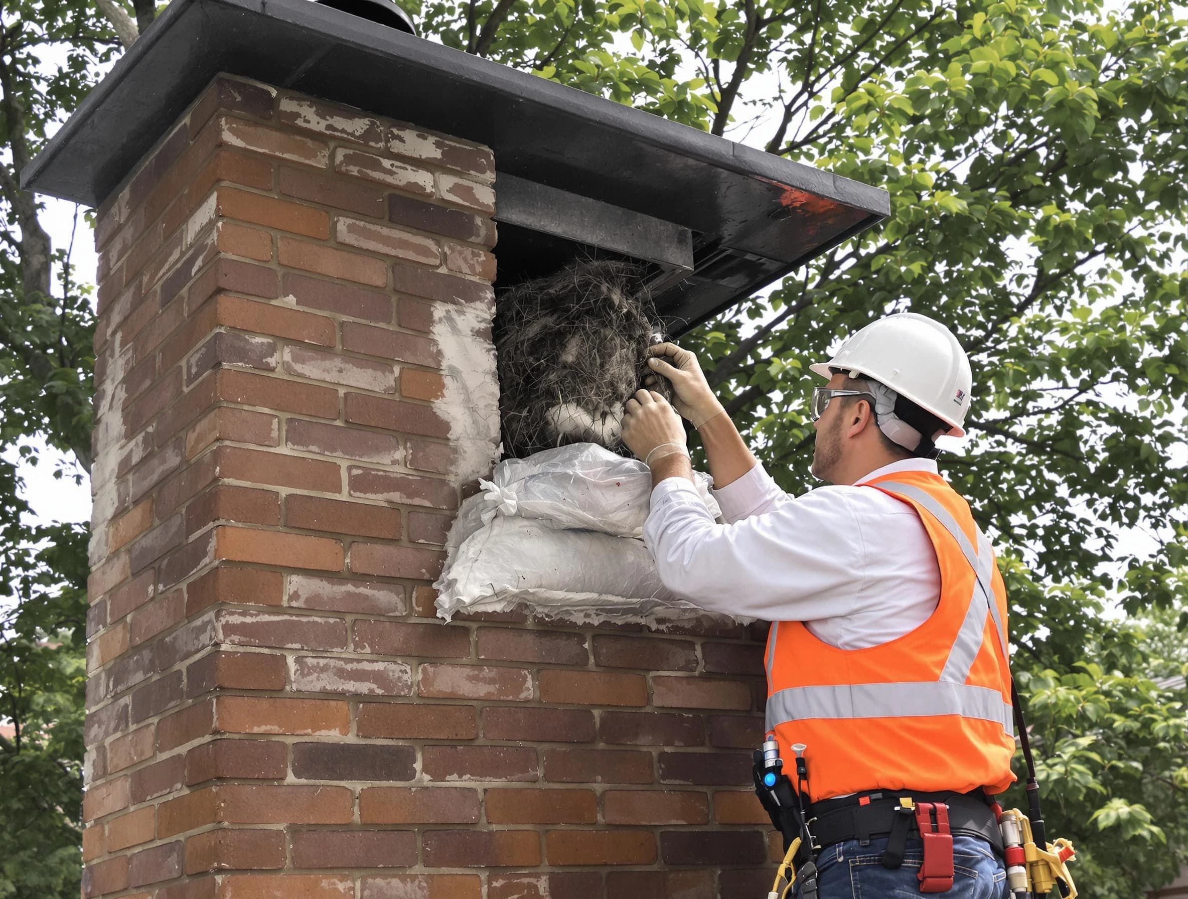 Humane removal of debris and animals by Methuen Town Chimney Sweep in Methuen Town, MA