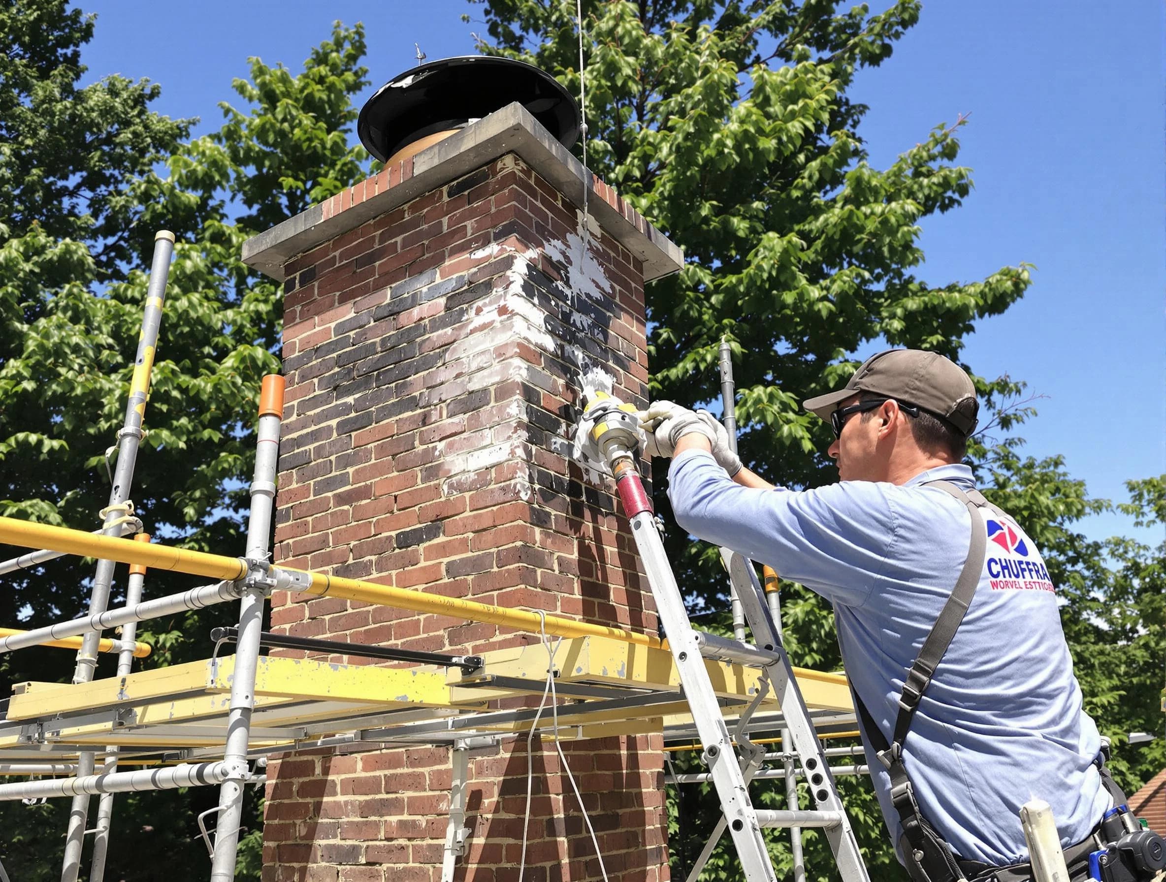 Structural chimney repair by Methuen Town Chimney Sweep in Methuen Town, MA