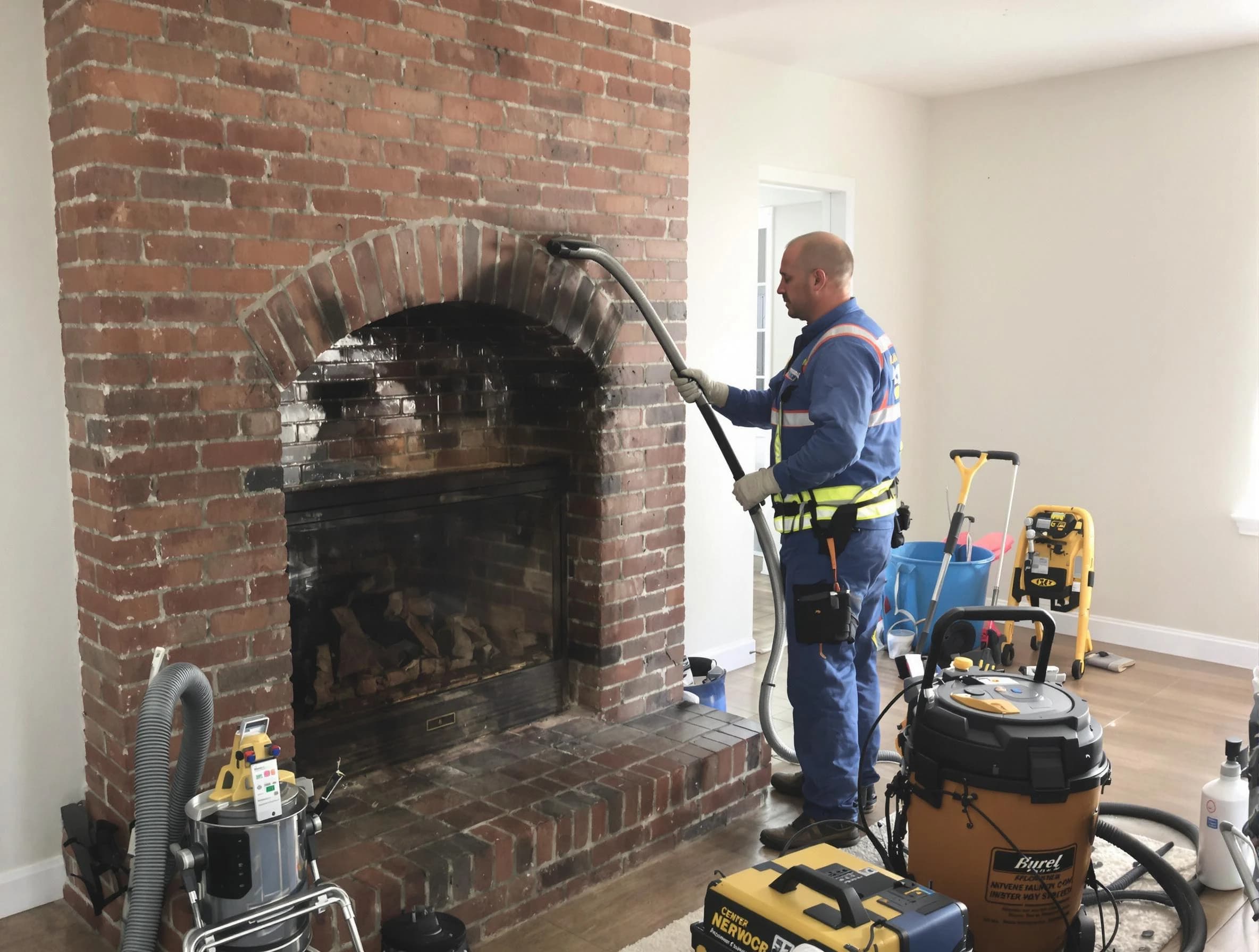 Methuen Town Chimney Sweep expert performing detailed chimney sweep in Methuen Town, MA