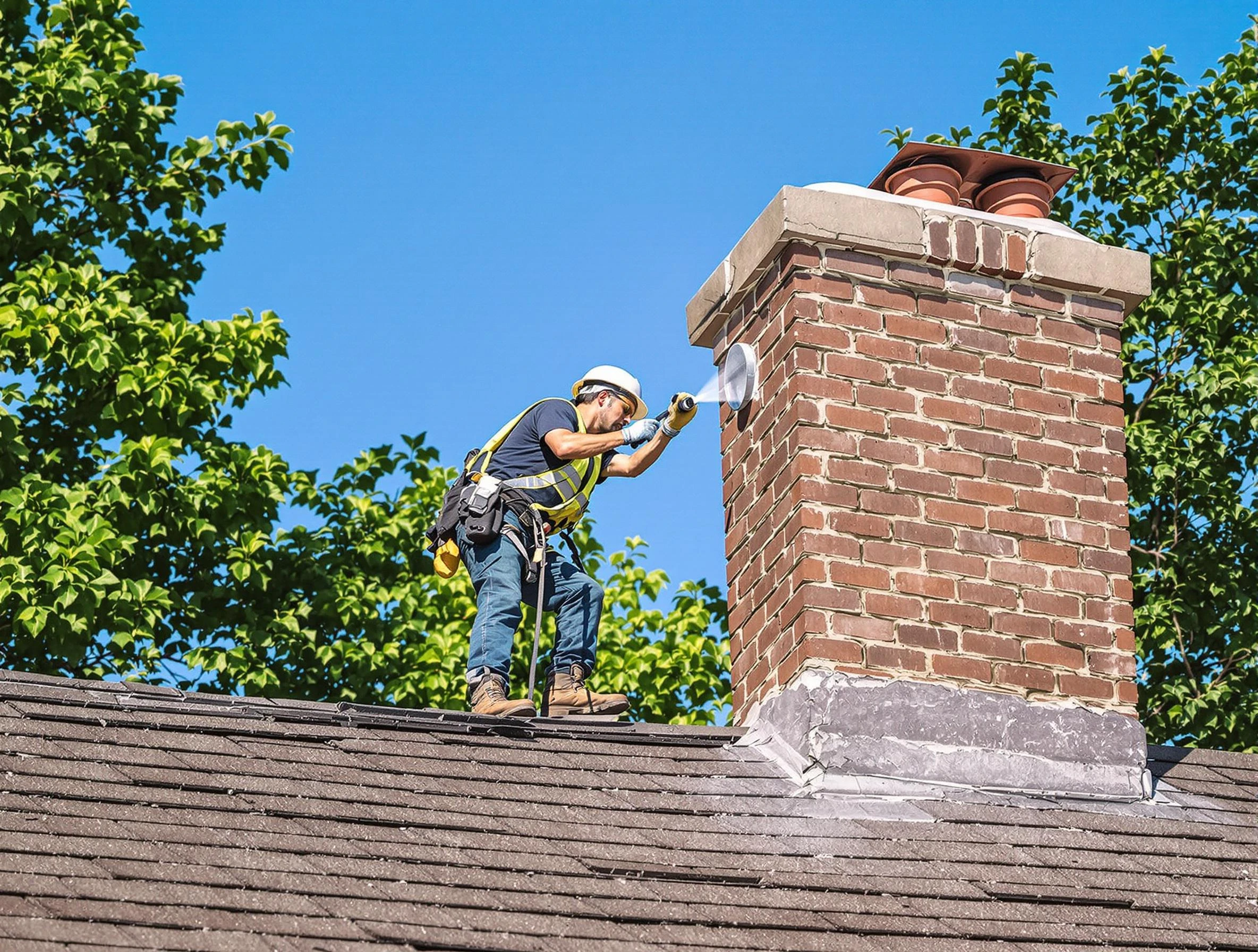 Methuen Town Chimney Sweep performing an inspection with advanced tools in Methuen Town, MA