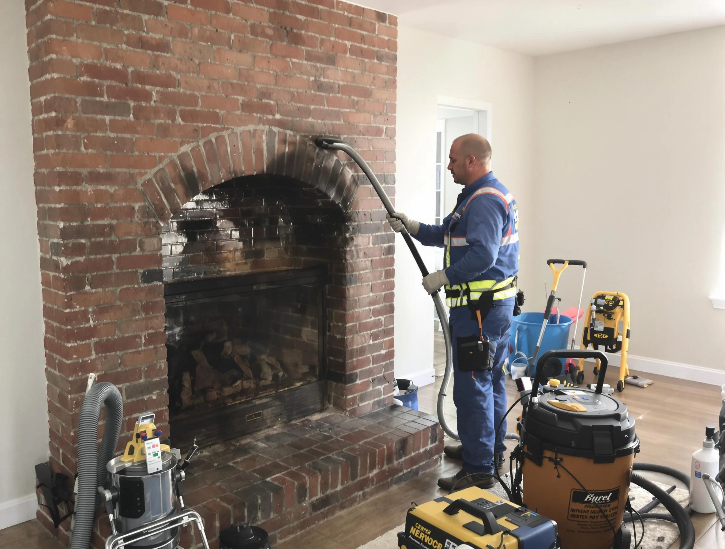 Methuen Town Chimney Sweep expert performing detailed chimney sweep in Methuen Town, MA