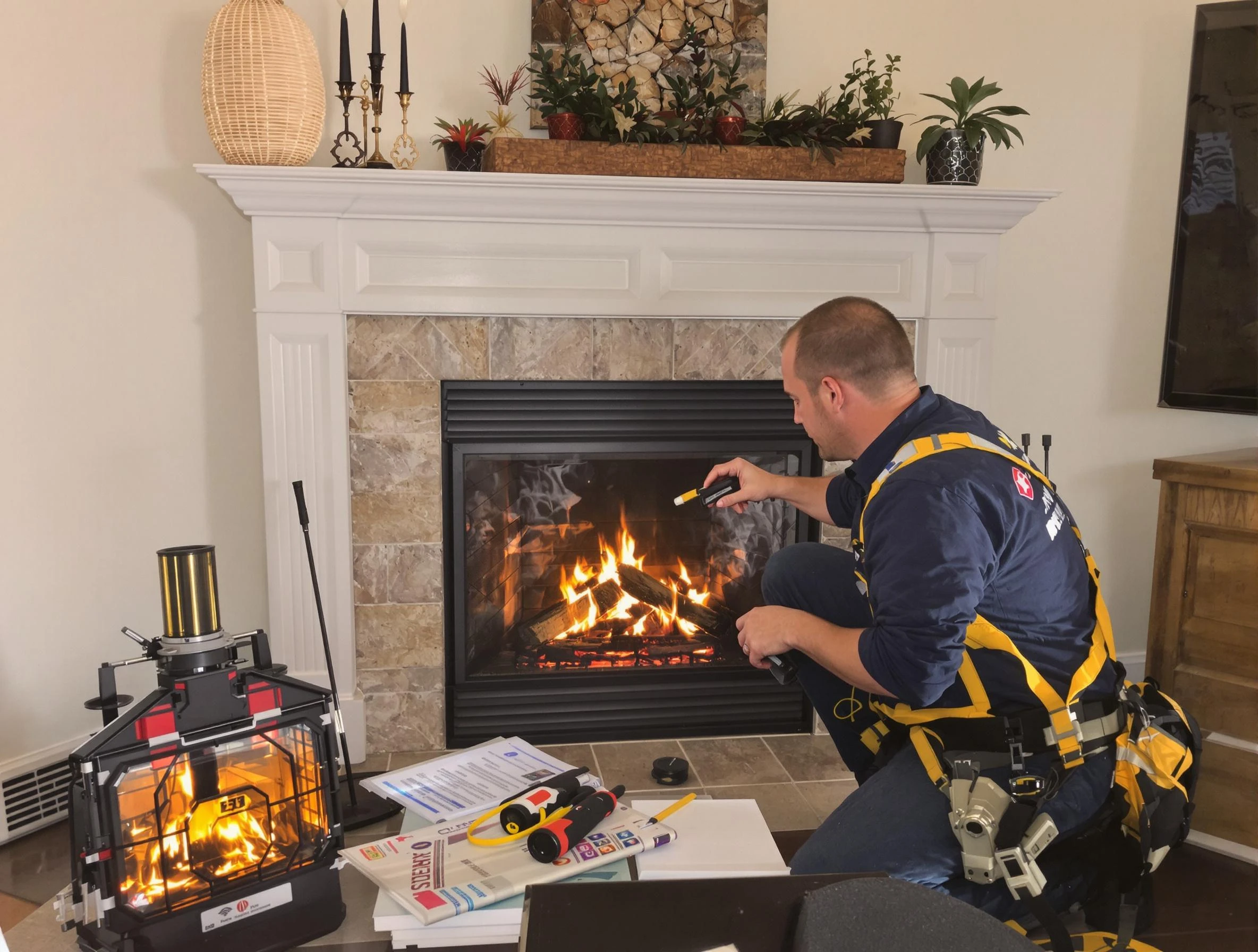 Safety-focused fireplace inspection by Methuen Town Chimney Sweep in Methuen Town, MA